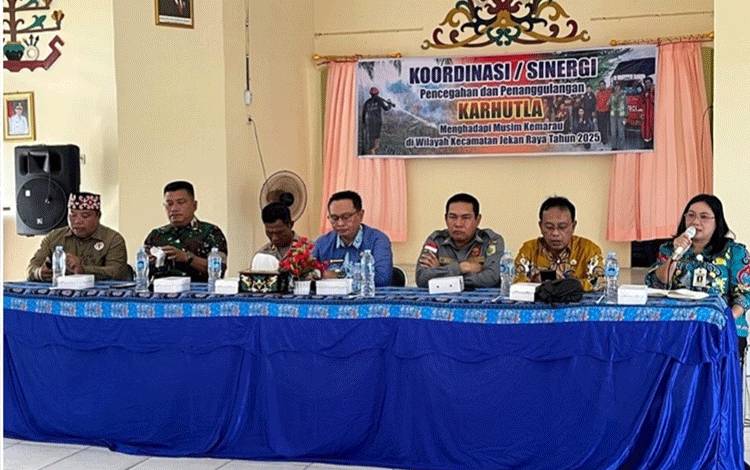 Antisipasi Musim Kemarau, Kecamatan Jekan Raya Perkuat Sinergi Cegah Karhutla
