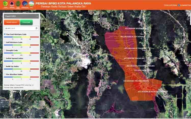 Palangka Raya Waspada Risiko Kebakaran Hutan dan Lahan Sangat Tinggi
