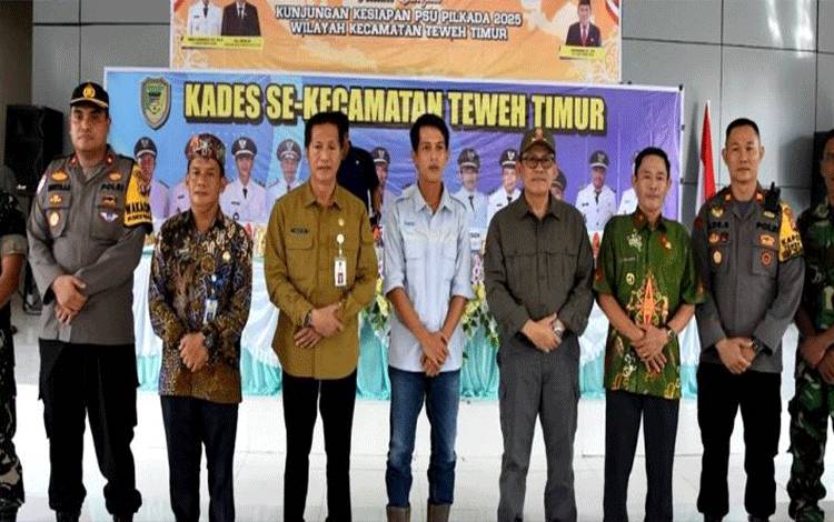 Hari Terakhir Roadshow PSU Pilkada 2025, Pj Bupati Barut Tinjau Kesiapan Dua Kecamatan