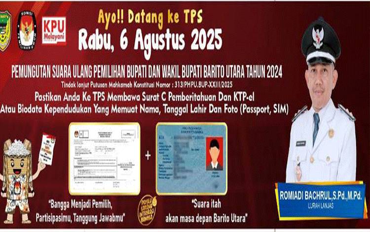 Lurah Lanjas Imbau Warga Gunakan Hak Pilih pada PSU 6 Agustus 2025