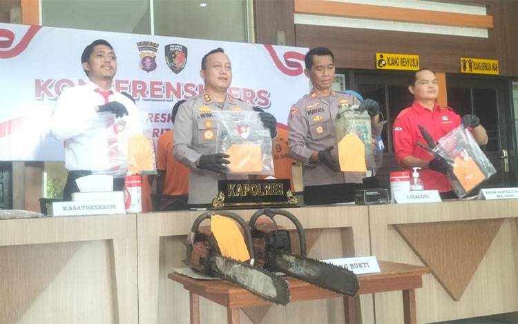 Polisi Amankan Tiga Warga Barito Timur Terduga Pelaku Pembakar Lahan