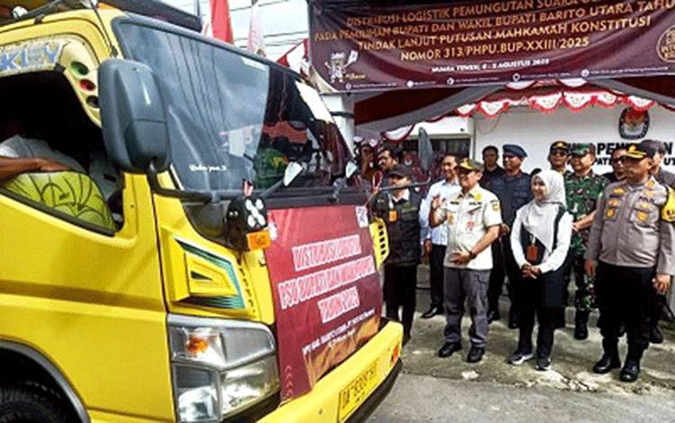 Barito Utara Resmi Distribusikan Logistik PSU Pilkada