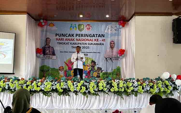 Bupati Sukamara Harapkan Momen HAN Anak-Anak Semakin Kreatif Dan Cerdas