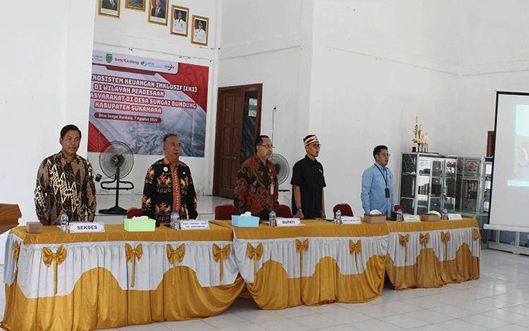 Percepatan Akses di Desa Sungai Bundung jadi Perhatian OJK Kalteng