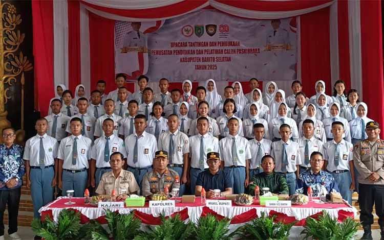 50 Siswa Barito Selatan Mengikuti Pusdiklat Paskibraka
