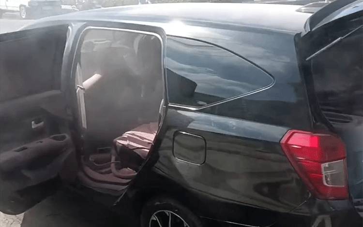Geger, Mobil Pelangsir BBM di Sampit Terbakar