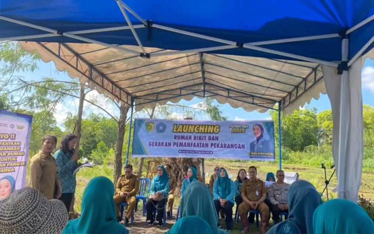 TP PKK Palangka Raya Launching Rumah Bibit dan Gerakan Pemanfaatan Pekarangan