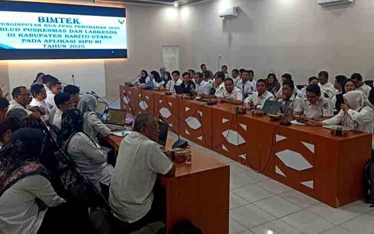 Dinkes Barito Utara Gelar Bimtek Penginputan KUA-PPAS Perubahan 2025 di Aplikasi SIPD RI
