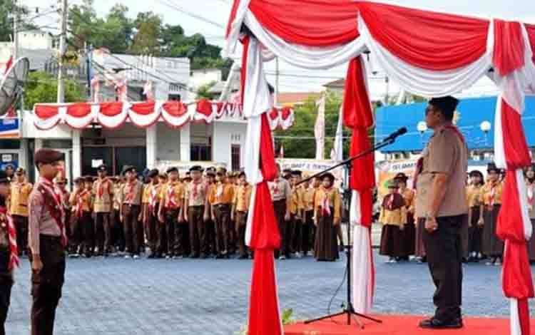 Pj Bupati Barito Utara Ajak Anggota Pramuka Aktif dalam Pengabdian ke Masyarakat