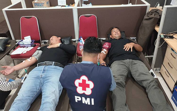 Semangat Merah Putih Warnai Aksi Donor Darah di Pulang Pisau