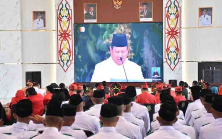 Saksikan Detik-Detik Proklamasi, Bupati Kapuas Ajak Masyarakat Dukung Pembangunan Daerah