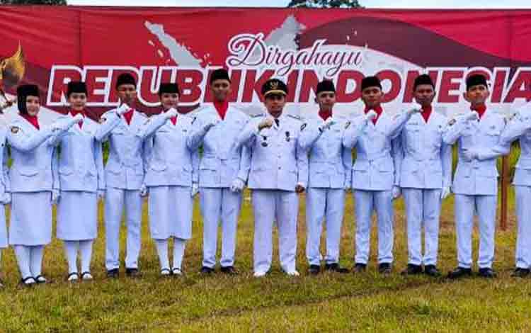Pemerintah Kecamatan Lahei Barat Gelar Upacara HUT ke-80 RI dengan Khidmat