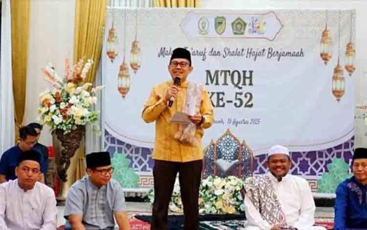 Melalui Malam Ta aruf MTQH ke-52, Pj Bupati Barito Utara Ajak Perkuat Ukhuwah Islamiyah