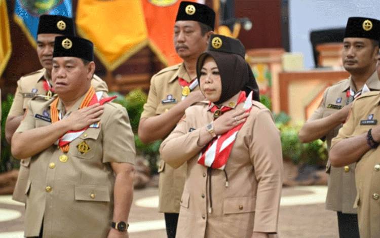 Nurhidayah Resmi Dilantik Jadi Ketua Mabicab Pramuka Kobar Masa Bakti 2025-2030