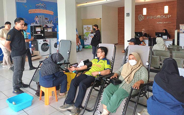 Donor Massal yang Digelar Perusahaan Bantu Penuhi Ketersediaan Stok Darah PMI Kotim