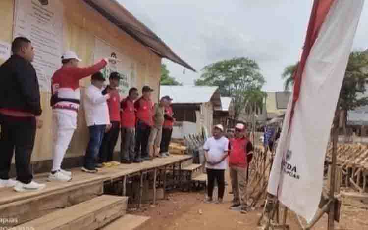 Jadi Prioritas Daerah, Bupati Kapuas Minta Pengerjaan Aula Kantor Bupati Sesuai Target