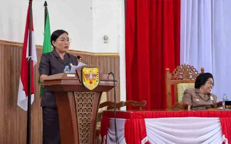 Fraksi PDIP DPRD Gunung Mas Berikan Saran kepada SOPD