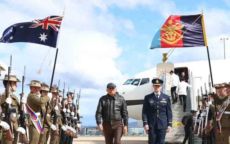 Menhan RI Temui Pemerintah Australia Bahas Kerja Sama Pertahanan