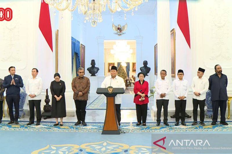 Megawati hingga Bahlil Temui Prabowo Bahas Situasi Negara