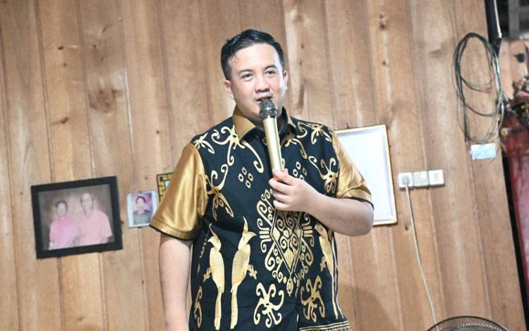 Bupati Lamandau Kunker ke Desa Kinipan, Disambut Ritual Adat Balas Najar