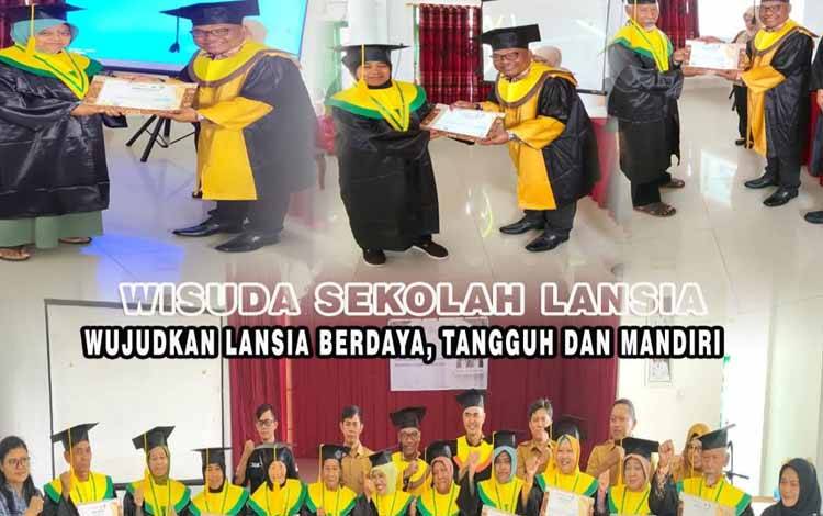 11 Lansia Desa Natai Sedawak Ikuti Wisuda Sekolah Lansia Tangguh Sehat Barinjam