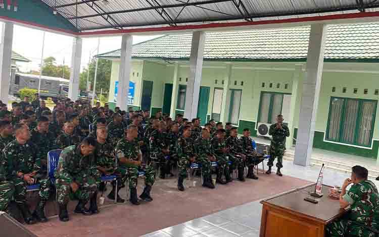 Dandim 1019 Katingan Ajak Prajurit Ciptakan Keluarga Harmonis dan Hindari Pelanggaran