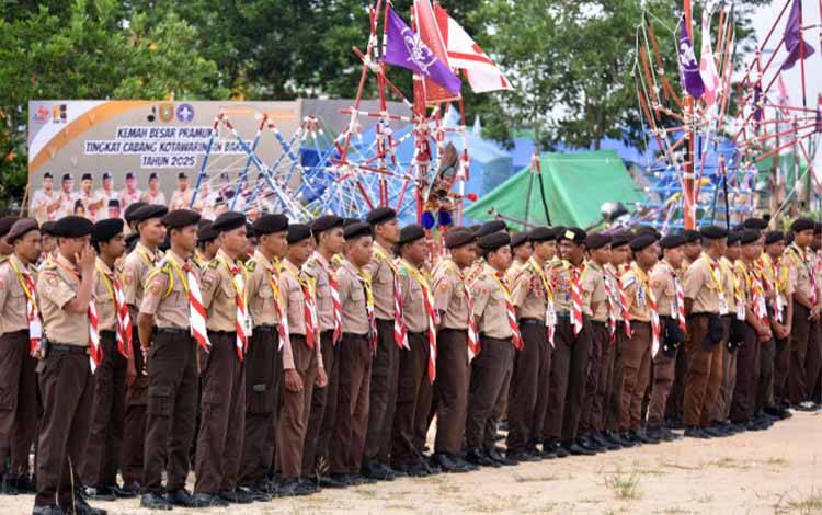 810 Peserta Mengikuti Kemah Besar Pramuka Kobar 2025