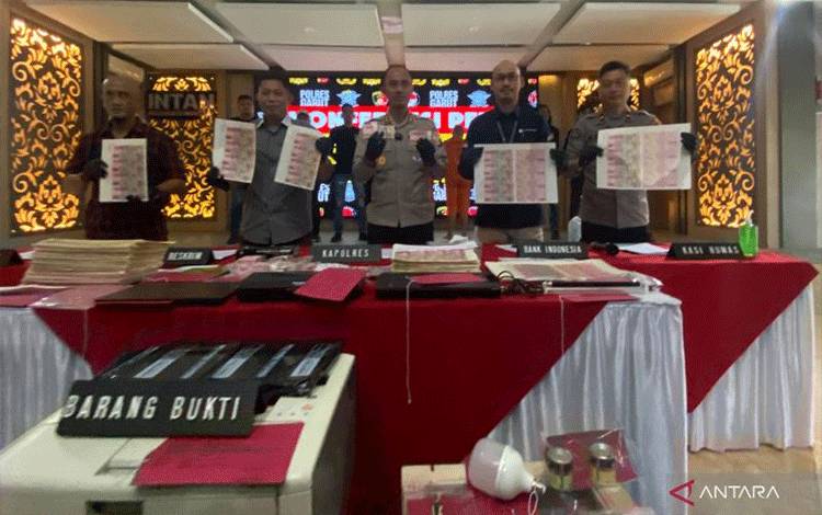 Polres Ungkap Tempat Pembuatan Uang Palsu