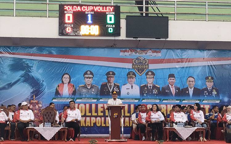 Gubernur Kalteng Apresiasi Turnamen Voli Kapolda Cup 2025, Upaya Jaring Atlet Muda Berbakat