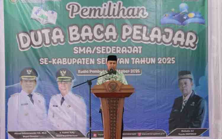Dispursip Seruyan Gelar Pemilihan Duta Baca Pelajar Tingkat SMA Sederajat