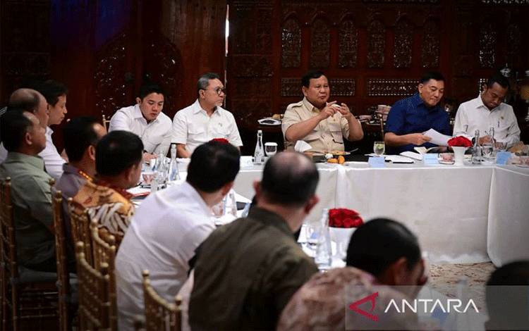 Presiden Prabowo Ratas di Kertanegara Bahas Pangan dan Energi