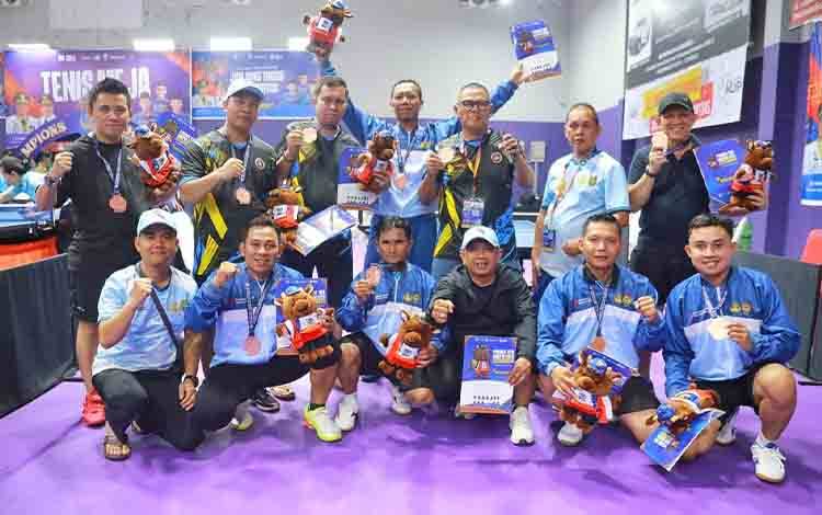 Tim Tenis Meja Kalteng Raih Dua Perunggu di PORNAS Korpri XVII 2025