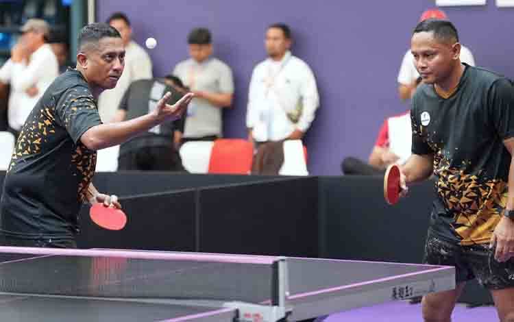 Tim Beregu Eksekutif Tenis Meja Kalteng Tembus Semifinal PORNAS Korpri