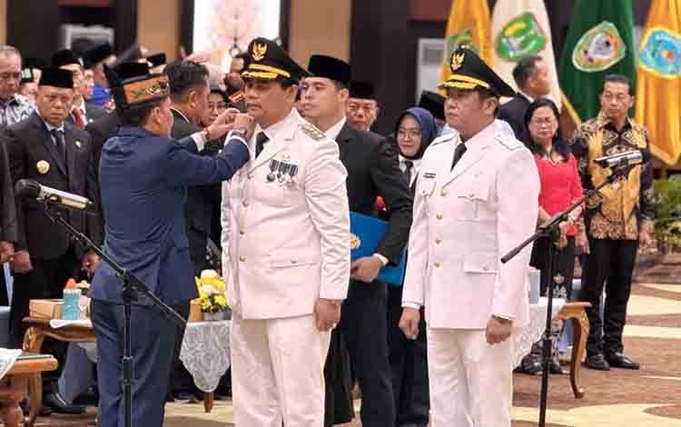 Gubernur Kalteng Pesankan Shalahuddin-Felix Emban Amanah dengan Ketulusan