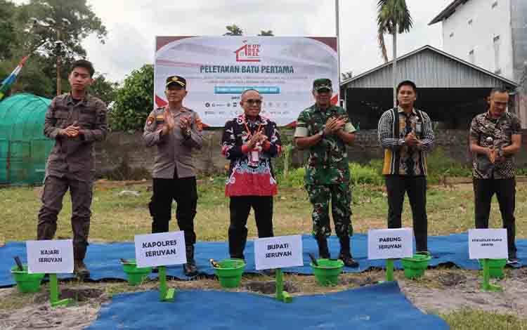 Peletakan Batu Pertama Kopdes Merah Putih di Seruyan, Momentum Perkuat Ekonomi Desa