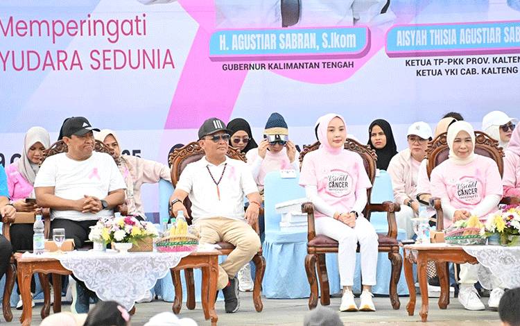 Gubernur Kalteng Ajak Terapkan Gaya Hidup Sehat Cegah Kanker Payudara
