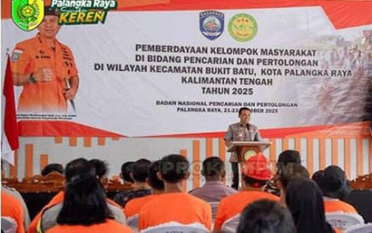 Wakil Wali Kota Palangka Raya Buka Kegiatan Pemberdayaan Masyarakat Siaga Bencana Banjir