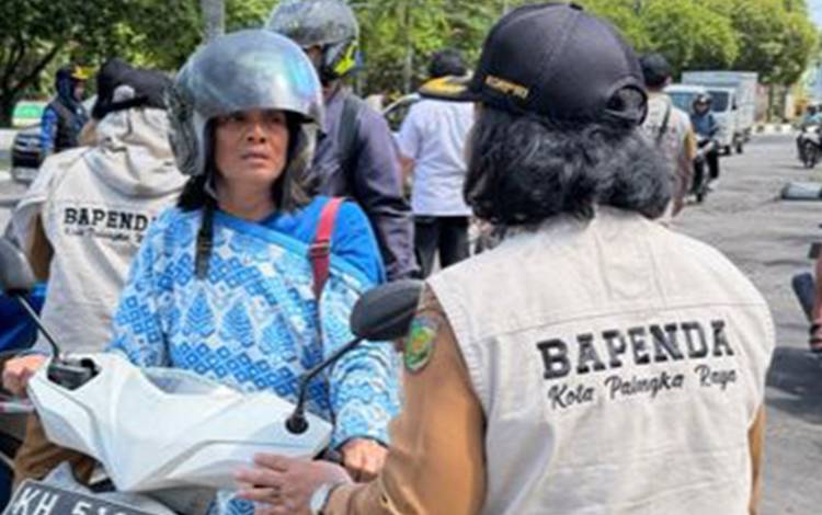 Razia Gabungan di Palangka Raya Jaring 70 Kendaraan Nunggak Pajak