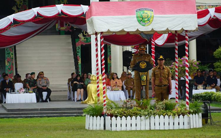 Pemko Palangka Raya Gelar Upacara Hari Sumpah Pemuda ke-97, Pemuda Diajak Terus Bergerak dan Bersatu