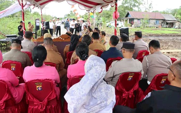 Polri dan Pemkab Kapuas Gelar Groundbreaking Dapur SPPG Kemala Bhayangkari, Dukung Program MBG