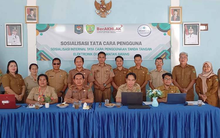 Kecamatan Awang Dorong Transformasi Digital Lewat Penerapan Tanda Tangan Elektronik