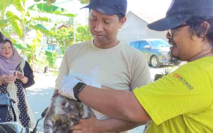 RT Panarung Fasilitasi Vaksinasi Rabies Massal, Warga Ucapkan Terima Kasih