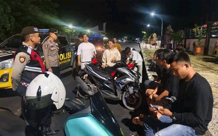 Knalpot Brong Jadi Target, Patroli Gabungan Polres Kapuas Amankan Dua Kendaraan