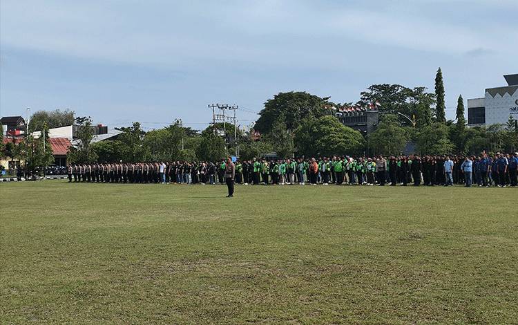 Apel Kebangsaan Polda Kalteng, Sinergi Jaga Kamtibmas untuk Pembangunan Daerah