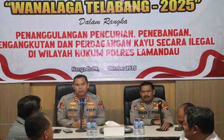 Polres Lamandau Gelar Latihan Operasi Wanalaga Telabang 2025