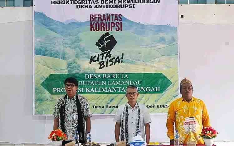 Desa Beruta Wakili Lamandau dalam Penilaian Desa Antikorupsi Tingkat Nasional