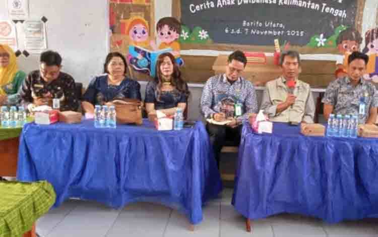 Anak-Anak Antusias Ikuti Uji Keterbacaan Cerita Dwibahasa Balai Bahasa Kalteng di Barito Utara
