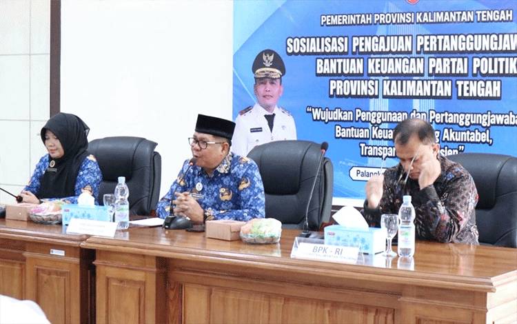 Pemprov Kalteng Salurkan Hibah Rp6,3 Miliar untuk Partai Politik Tahun 2025