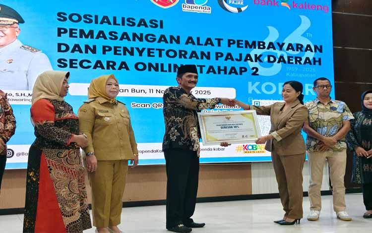 Ketua DPRD Kobar Apresiasi Sosialisasi Pemasangan Alat Pembayaran Pajak Daerah Secara Online
