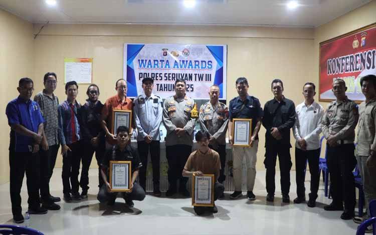 Polres Seruyan Gelar Warta Awards Triwulan III 2025, Apresiasi Karya Jurnalistik Terbaik